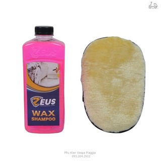 Dung dịch nước rửa xe zeus wax shampoo làm sạch bảo vệ màu sơn cho các dòng xe máy