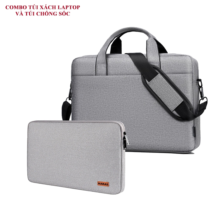 COMBO Túi xách laptop đựng được 16inch Và Túi chống sốc chống va đập HARAS HR290TC001