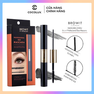 Mascara 2 Đầu Browit By Nongchat Professional Duo Màu Sexy Black 4g+4g Professional Duo Mascara