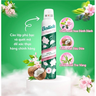 Dầu gội khô Batiste thuần chay