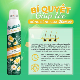 Dầu gội khô Batiste thuần chay