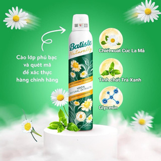 Dầu gội khô Batiste thuần chay