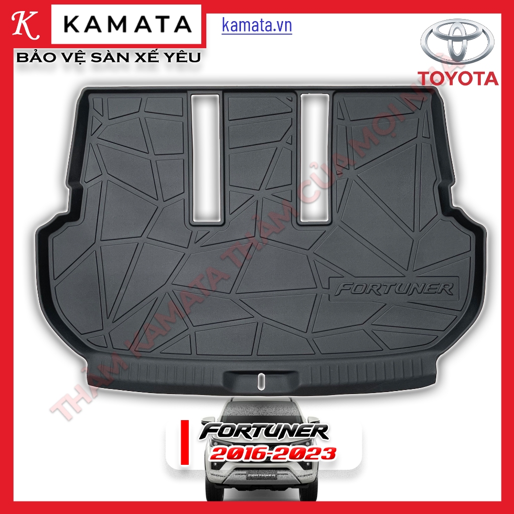 Thảm lót cốp xe ô tô Toyota Fortuner 2016-2024- chất liệu TPV cao cấp mới nhất