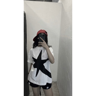 Áo thun boxy BIG COMET LOGO Stressmama in ngôi sao cotton 100% Định Lượng 250gsm dày dặn ,hình in giặt máy được, cao cấp