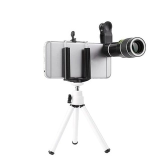 Lens điện thoại 20x lens zoom nhìn siêu xa, tặng kèm tripod và giá đỡ điện thoại