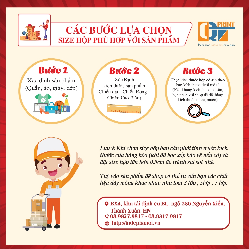 Hộp carton đóng hàng 10x10x8cm chỉ từ 850đ/h