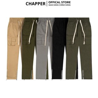 Quần kaki túi hộp Cargo Pant CHAPPER ống suông khóa zip - QCP001 Menswear Nam