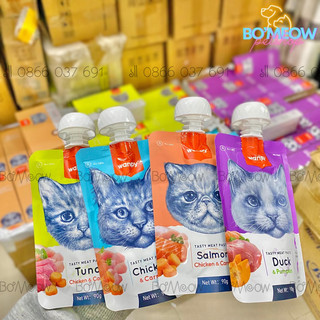 ‼️chính hãng nhập khẩu‼️ wanpy soup vặn cho mèo gói 90gr