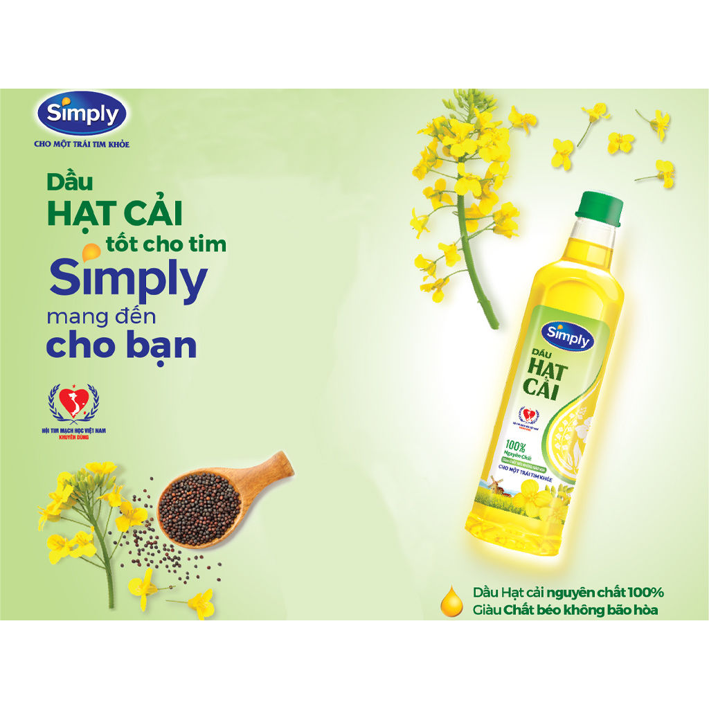 Dầu hạt cải Simply 1L