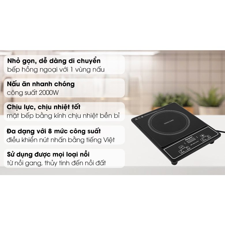 Bếp hồng ngoại Kangaroo KG20IFP1