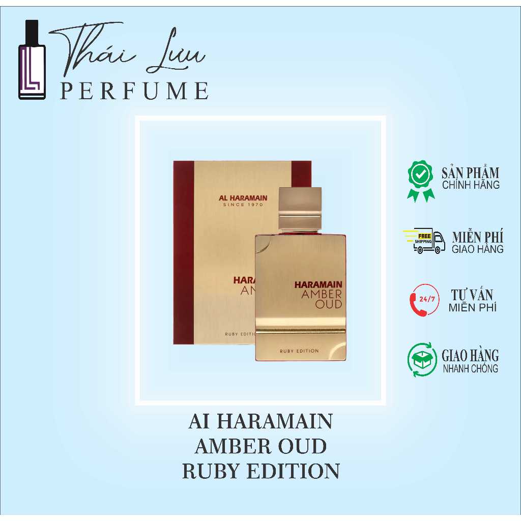 Nước hoa Al Haramain Amber Oud Ruby Edition full 120ml