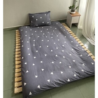 Ga nệm, Áo bọc nệm topper 2mặt có khóa kéo tiện lợi chất liệu Cotton Poly NHIỀU SIZE