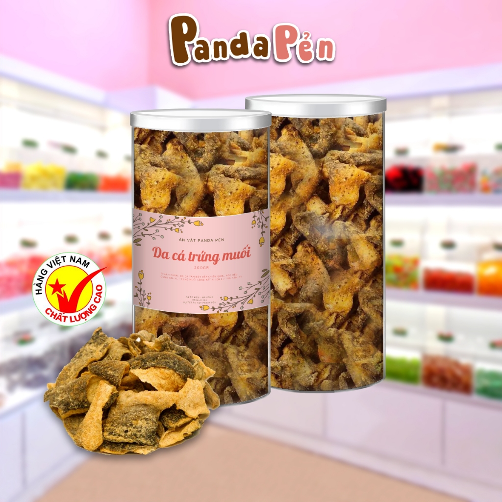 Da cá trứng muối 200GR Ăn Vặt Panda Pẻn