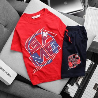 Bộ ngắn tay bé trai Buby kid fashion CT156 chất liệu cotton mềm mịn, quần túi hộp size đại cho bé từ 23-57kg