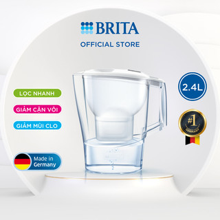 Bình lọc nước BRITA Aluna Cool White 2,4l (có sẵn 1 lõi lọc Maxtra Plus)