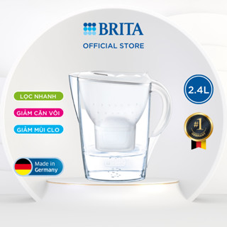 Bình lọc nước BRITA Marella Cool White - 2,4L (có sẵn 1 lõi lọc Maxtra Plus)