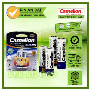 Pin sạc AA AAA Camelion 2700,2500, 2300, 1100, D900 mAh 1.2V (1 vỉ 2 viên)