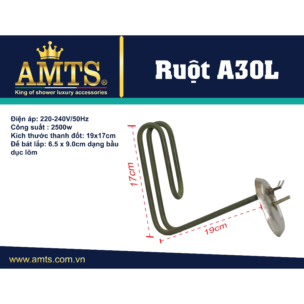 Sợi đốt bình nóng lạnh Ariston 30L