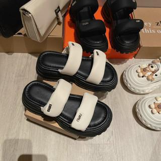 dép 2 quai miu miu nữ