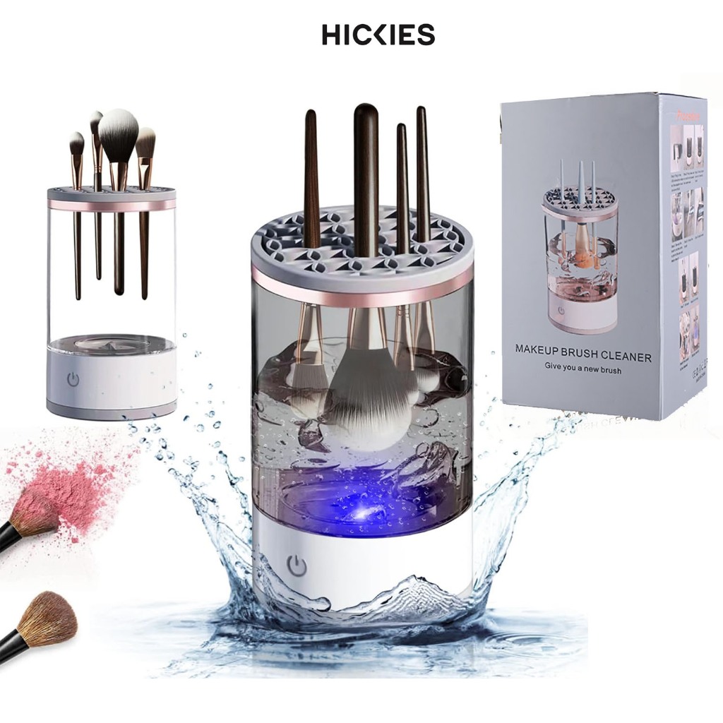 HICKIES - Máy làm sạch cọ trang điểm bằng điện, Dụng cụ làm sạch cọ trang điểm tự động cho mọi kích cỡ