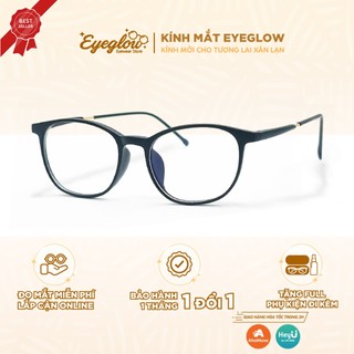 Gọng kính cận vuông nam nữ Eyeglow chất liệu nhựa dẻo thanh mảnh dễ đeo phù hợp nhiều gương mặt EG8509