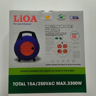 [CHÍNH HÃNG] Ổ Cắm LiOA Kéo Dài 10M Quay Tay Dây Rút Quay Tròn