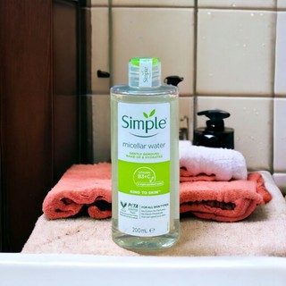Nước Tẩy Trang không cồn Simple Micellar Cleansing Water 200ml cho da nhạy cảm - Mẫu mới
