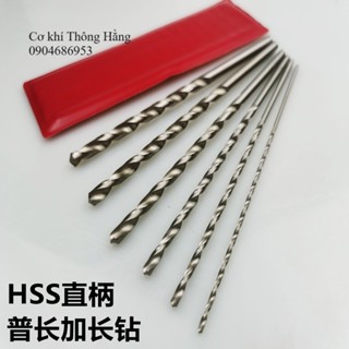 Mũi khoan phi 6-12mm dài 200mm, chất liệu HSS