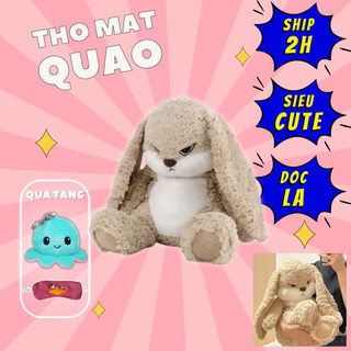 Thú nhồi bông thỏ mặt quạo - Size 25cm đến 65cm - Quà tặng gấu bông thỏ giận dữ đáng yêu - Gối ôm