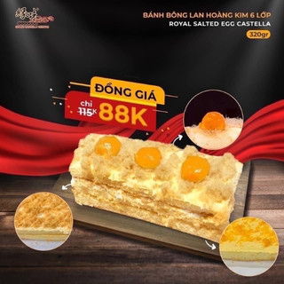 Bánh bông lan hoàng kim 6 lớp