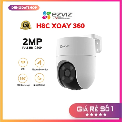Camera IP WiFi ngoài trời EZVIZ H8c 2MP Đàm Thoại Hai Chiều