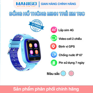 Đồng hồ thông minh trẻ em Geyan T5C Định vị Cảnh báo nguy hiểm Lắp sim nghe gọi Chống nước Bảo hành 1 năm