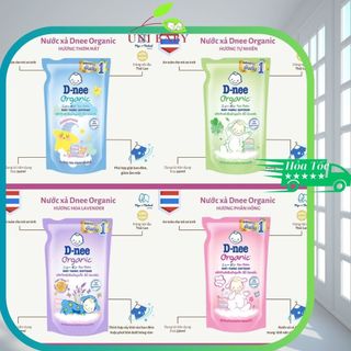 Nước xả vải DneeOrganic 550ml cho trẻ sơ sinh và trẻ nhỏ,thơm tự nhiên,lưu hương lâu,mềm vải UniBaby