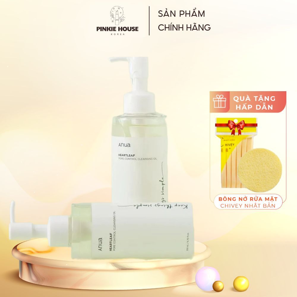 Dầu tẩy trang sạch sâu lỗ chân lông anua ANUA Heartleaf pore control oil 200ml