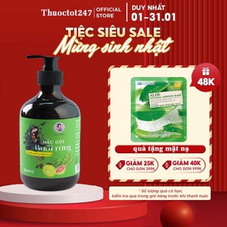 Dầu Gội Bưởi Rừng Mộc Nhan kích mọc tóc, mềm mượt ngăn gãy rụng 500ml