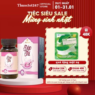 [chính hãng] VIÊN UỐNG ĐÀO THI Hộp 40 viên TĂNG VÒNG 1, TĂNG NỘI TIẾT TỐ, DA ĐẸP MỖI NGÀY