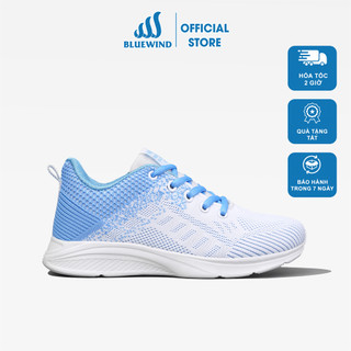 Giày Chạy Bộ Nữ Siêu Nhẹ BLUEWIND Vải Dệt Kim Cao Cấp Mềm Mại 68811