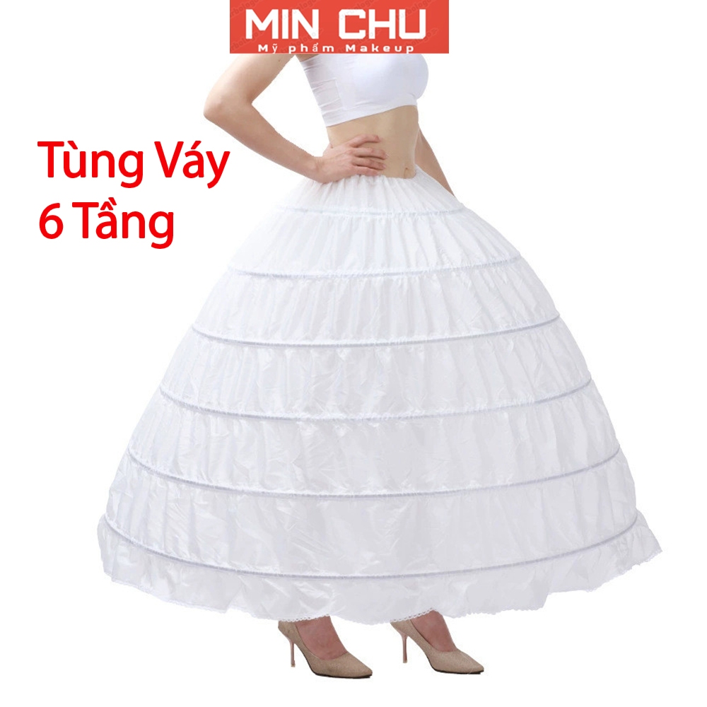 Tùng 6 Tầng Thép_Tùng 6 Gọng Làm Phồng Váy Cưới Cô Dâu Gía Tại Xưởng