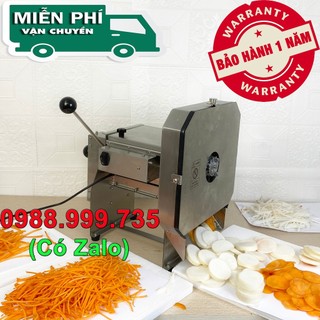 Máy thái sợi, thái lát trái cây, củ quả quay điện - kiểu vuông