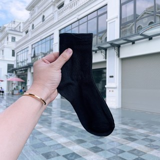Tất cổ cao chất liệu cotton thoáng khí, phong cách basic dễ phối đồ