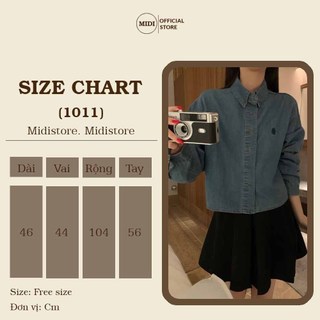 Áo Sơ mi jean croptop NoNo Rum (1011) - MIDISTORE