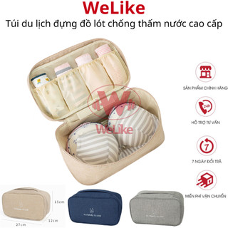 Túi du lịch đựng đồ lót Welike - Túi vải chống thấm nước cao cấp đựng quần áo lót mỹ phẩm cá nhân tiện dụng