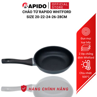  Chảo từ Rapido Whitford RP-RDB chính hãng cao cấp men chống dính Whitford của Mỹ 5 size 20 22 24 26 28cm 