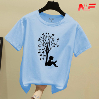 Áo Thun Nữ Tay Ngắn Form Rộng Cậu Bé Đọc Sách AT-063 - Phù Hợp Mọi Vóc Dáng - Trending Xu Hướng - NLF Unisex Fashion