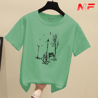 Áo Thun Nữ Tay Ngắn Form Rộng Công Viên Xe Đạp AT-064 - Trending Xu Hướng - Phù Hợp Mọi Vóc Dáng - NLF Unisex Fashion