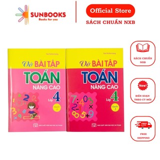 Sách - ComBo Vở Bài Tập Toán Nâng Cao Lớp 4 Tập 1 Lớp 4 Tập 2