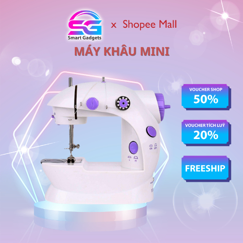 Máy May Mini Smart Gadgets Để Bàn Gia Đình - Máy Khâu Cầm Tay Mini Gia Đình Siêu Tiện Lợi