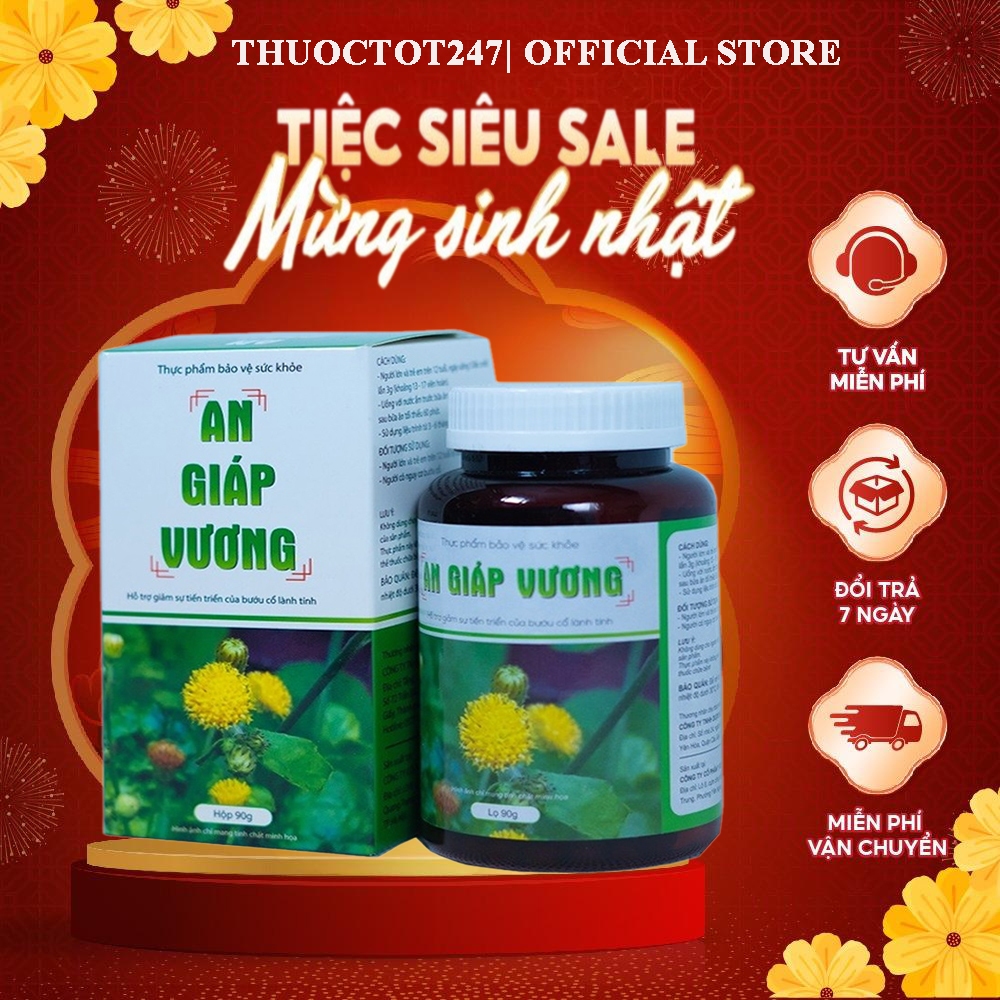 An Giáp Vương 90 gram Hỗ Trợ Giảm sự phát triển của Bướu Cổ Lành Tính Liệu Trình 2 - 3 Tháng (4 Hộp/Tháng)