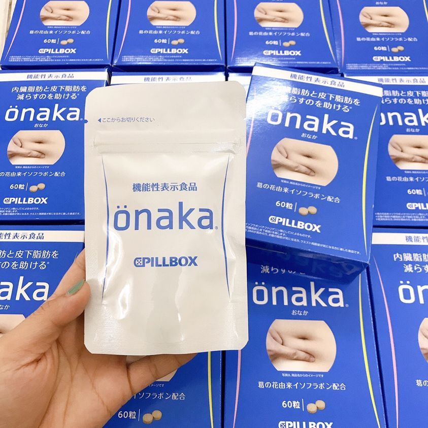 Viên uống giảm mỡ bụng, giảm cân Onaka Nhật Bản - Gói 60 viên