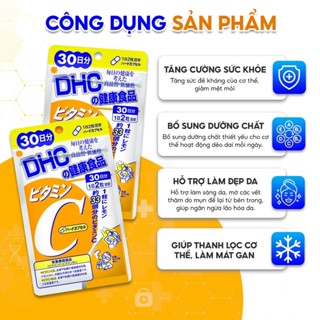 DHC VITAMIN C 60 ngày, viên uống trắng da hỗ trợ làm đẹp